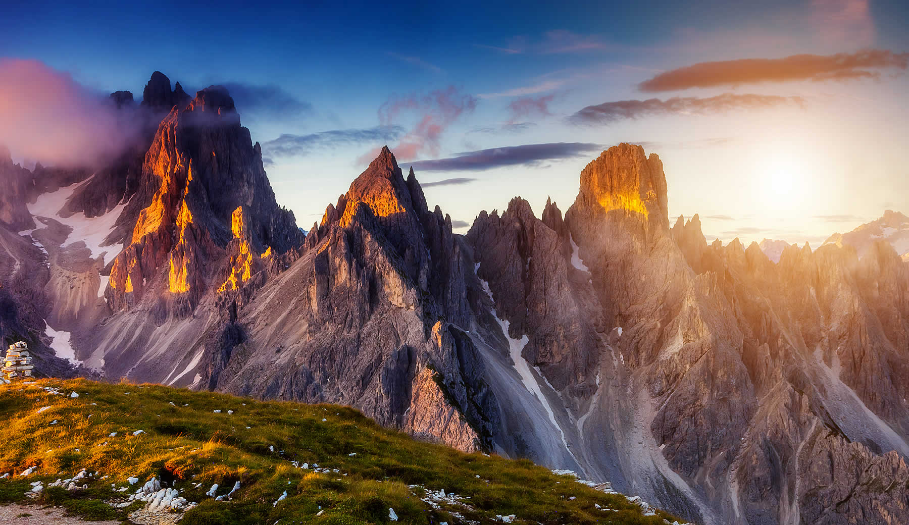 Vista sul Sas dla Crusc dal Gardenacia