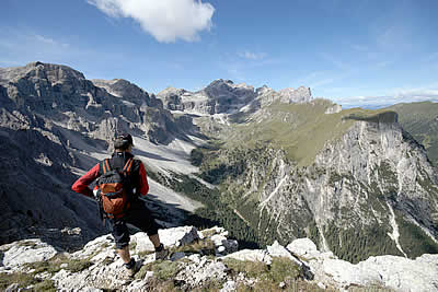 Vista dal Gardenacia verso la Valle di Antersasc