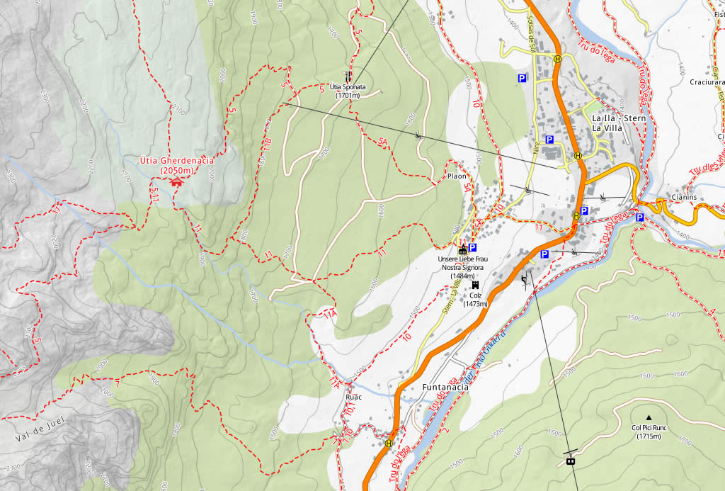 Map paths Refuge Gardenacia